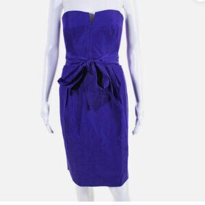 Elegant Purple Strapless Dress